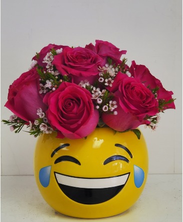 Emoji Happiness Moment Roses Arrangement in San Juan, PR | ELIKONIA FLOWERS
