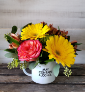 Enamel mug arrangement