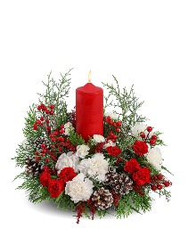 Enchanted Candlelight Flower Arrangement