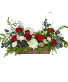 Enchanted Christmas Wooden Box One sided arrangement.