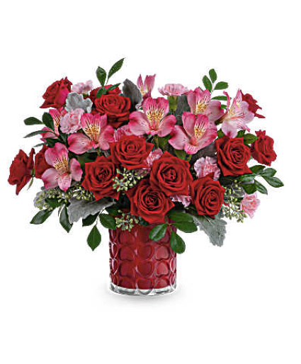 Enchanted Hearts Bouquet With Spray Roses