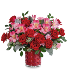 Enchanted Hearts Bouquet vase arrangement