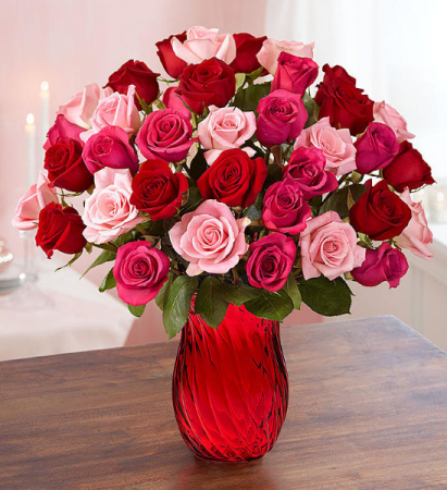 Enchanted Rose Medley Bouquet 36 Stem Assorted Color Roses