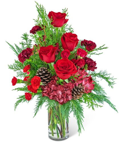 Enchanted Ruby Forest Flower Arrangement