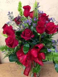 Enchanted Style Roses ! dz Red Roses Luxury Bouquet
