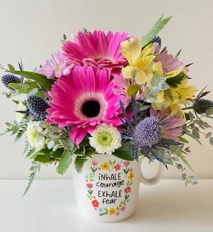 Encouragement Mugs Floral Design