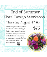 End of Summer Design Workshop Design Workshop