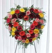 Endless Love Roses Heart Wreath 
