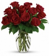 Long Stem Red Roses Sending Love with Roses