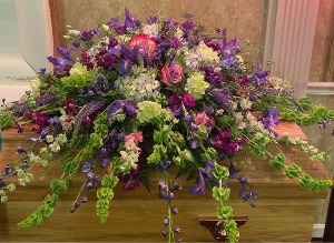 English Garden Casket Cover