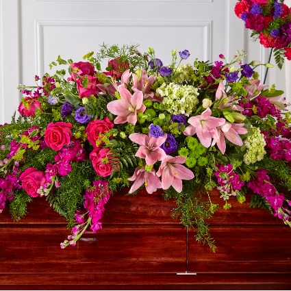 English Garden Casket Spray 