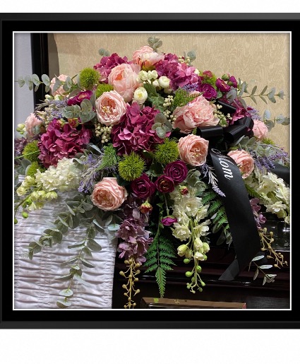 English Garden Casket Spray Casket arrangement