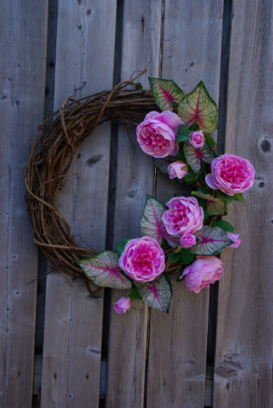 English Garden Wreath Grapevine wreath