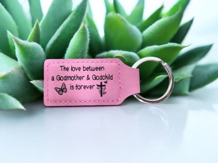 Engravable Key Chain  Christening