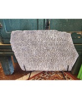 Engraved Stone and Easel 