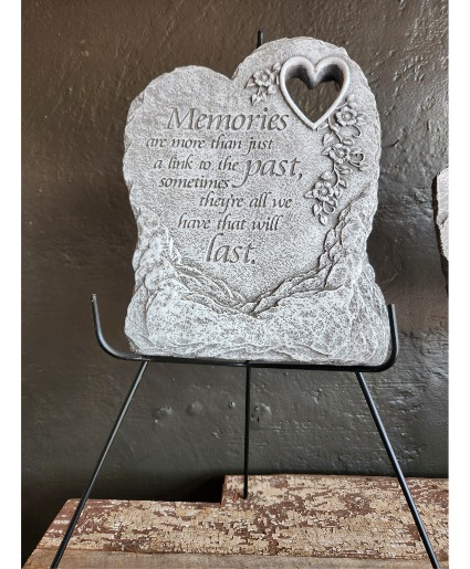 Engraved Stone and Easel 