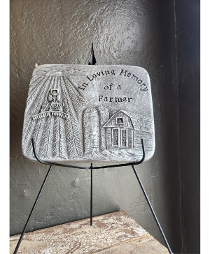 Engraved Stone and Easel 