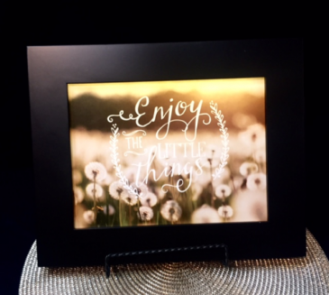 Enjoy the Little Things lighted picture