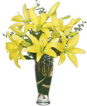 LILIES AMARILLAS HERMOSAS Arreglo Floral in Richland, WA | ARLENE'S FLOWERS AND GIFTS