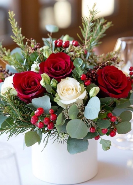 Escarlet and snow Christmas 