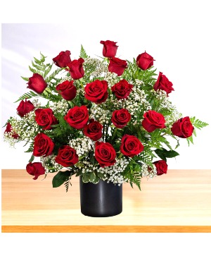 Eternal: Red and White Ceramic  Vase Arrangement