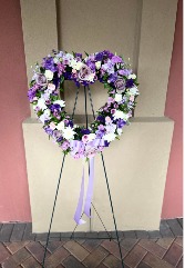 Eternal Embrace Open Heart Floral Foam Arrangement
