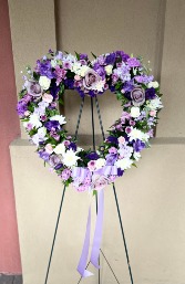 Eternal Embrace Open Heart Floral Foam Arrangement