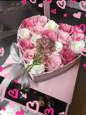 Eternal forever Preserved Rose Jewelry Hat Box Roses last more than 1 year !! in Ozone Park, NY | Heavenly Florist Eternal forever Preserved Rose Jewelry Hat Box Roses last more than 1 year !! in Ozone Park, NY | Heavenly Florist