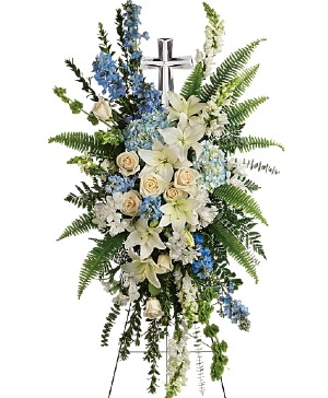 Serene Blessings White Wreath #148274 in Fort Worth, TX - DAVIS