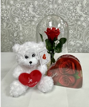 Eternal Love  Rose Eternal Glass Globe 