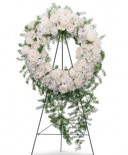 Eternal Peace Wreath Funeral Arrangement