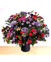 Eternal: Red, Purple and Blue  Vase Arrangement