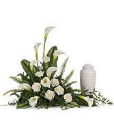 Stately Lilies cremation Tribute (No Urn) 