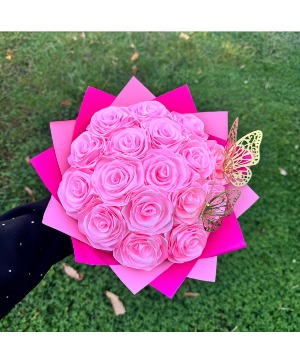 Eternal roses Hand bouquet