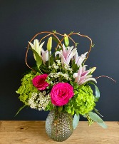 Etheral Bloom Floral Vase Arrangement