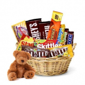 Etta the  Bear And Chocolate Gift Basket Gift Basket
