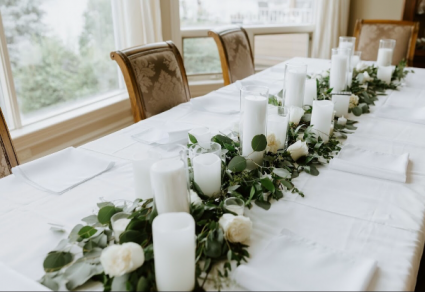 Eucalyptus table decor  Wedding reception 