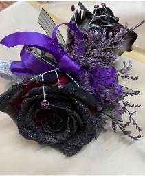 Evening Black Corsage