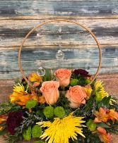 Ever enchanting centerpiece Fall Arrangement