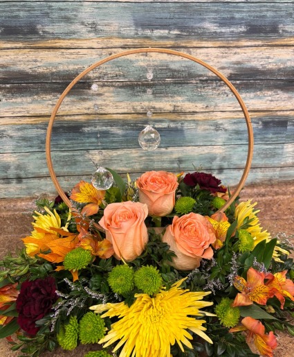 Ever enchanting centerpiece Fall Arrangement