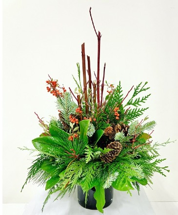 Evergreen Arrangement Indoor Or Outdoor in Fredericton, NB | GROWER DIRECT FLOWERS LTD