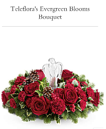 Evergreen Blooms Christmas Arrangement
