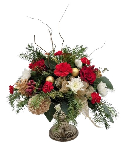 Evergreen Elegance Christmas Centerpiece