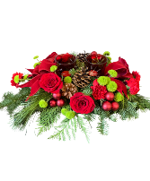 Evergreen Elegance Floral Centerpiece