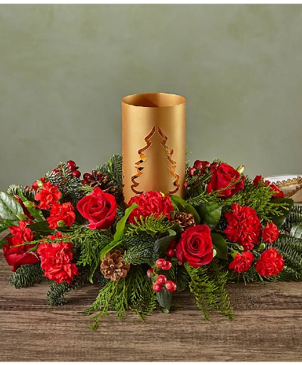 Evergreen Glow Centerpiece 