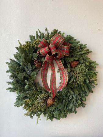 Evergreen Holiday Wreath 