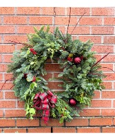 Evergreen Live Wreath 24" Holiday Wreath