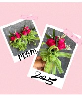 Evergreen Love corsage & Boutonniere 