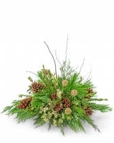 Evergreen Simplicity Flower Arrangement