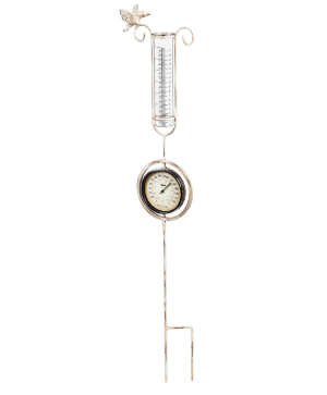 Evergreen Thermometer and Rain Gauge 